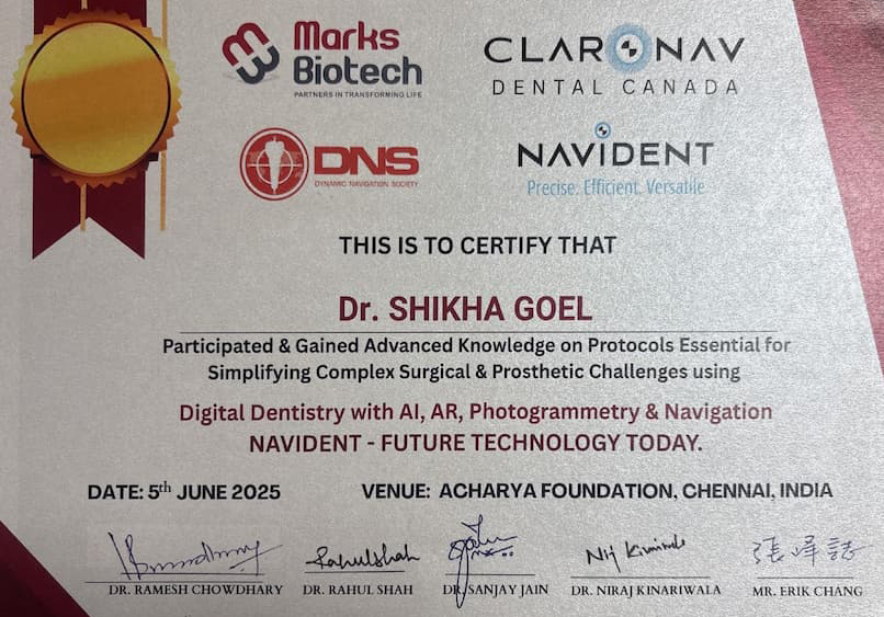 Future ready with training in robotic dentistry